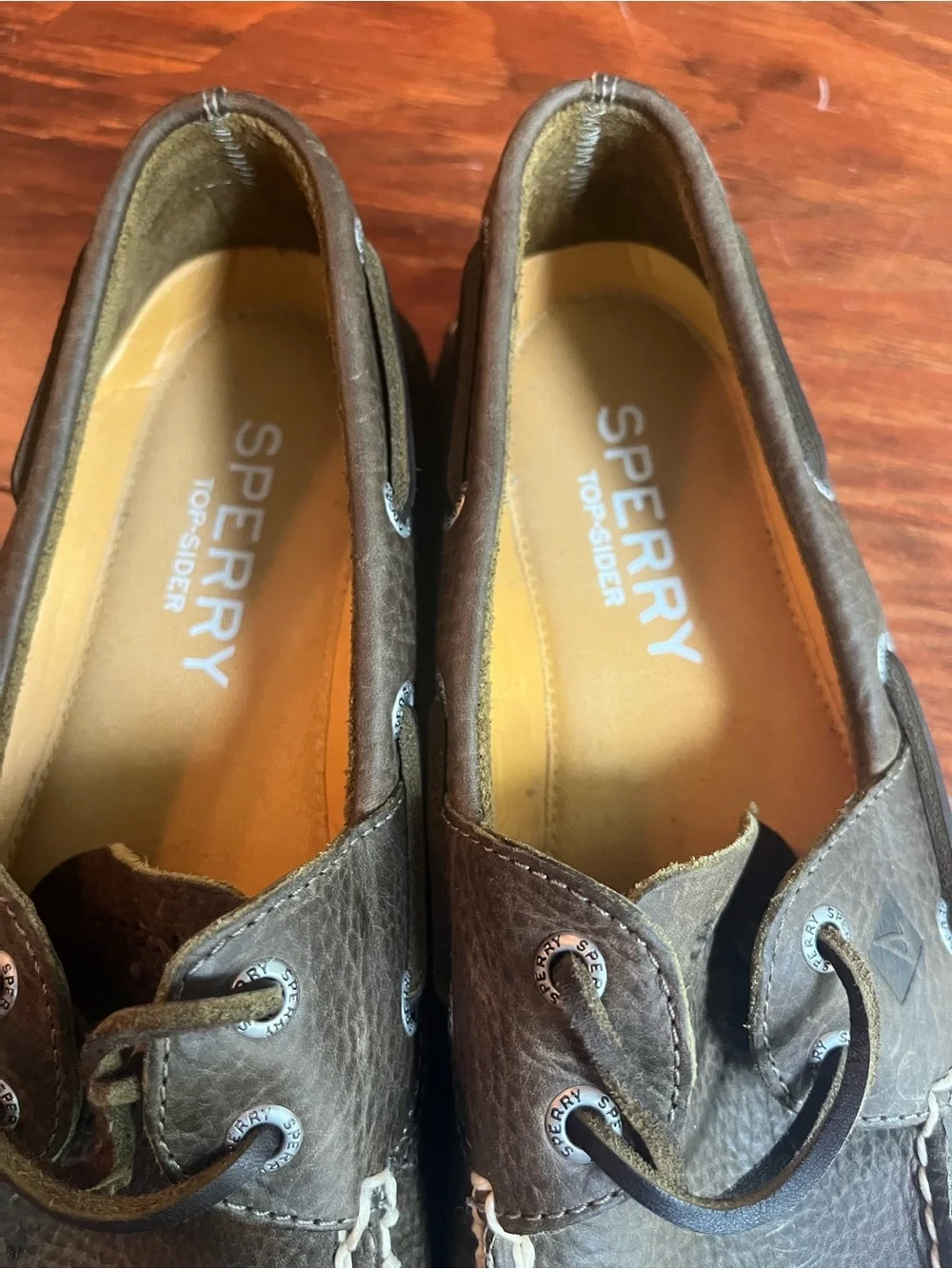 Sperry Leather Slip-On Boat Shoe, Excellent Condition